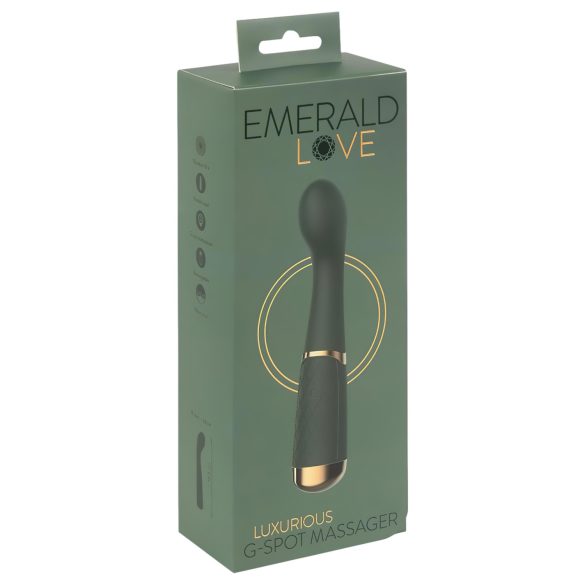 Emerald Love - vibrador ponto G recarregável à prova d'água - verde