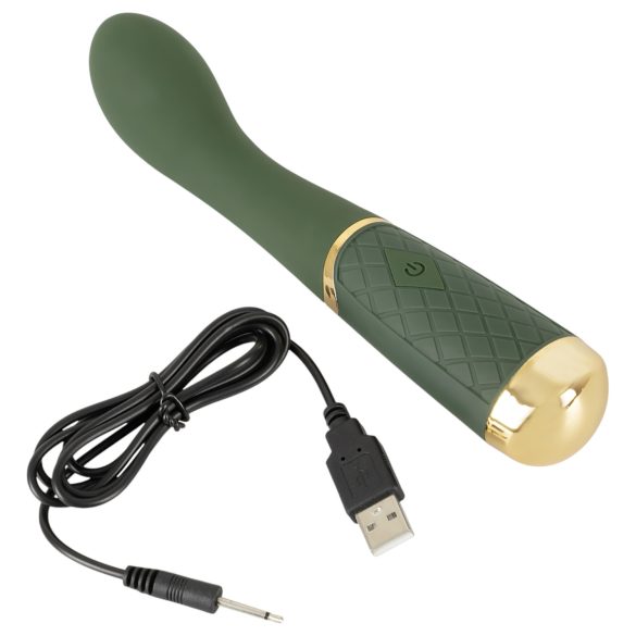 Emerald Love - vibrador ponto G recarregável à prova d'água - verde