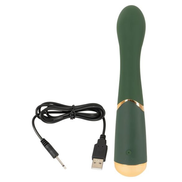 Emerald Love - vibrador ponto G recarregável à prova d'água - verde