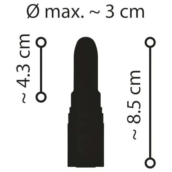 Emerald Love - vibrador em formato de batom recarregável à prova d'água