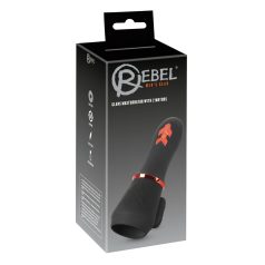 Rebel - vibrador peniano recarregável com 2 motores - preto