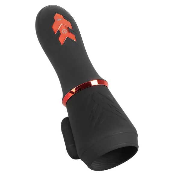Rebel - vibrador peniano recarregável com 2 motores - preto