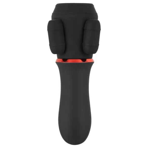 Rebel - vibrador peniano recarregável com 2 motores - preto