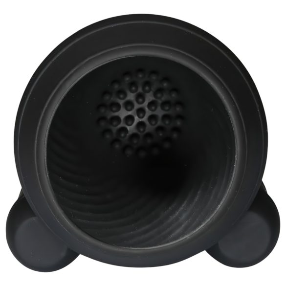 Rebel - vibrador peniano recarregável com 2 motores - preto