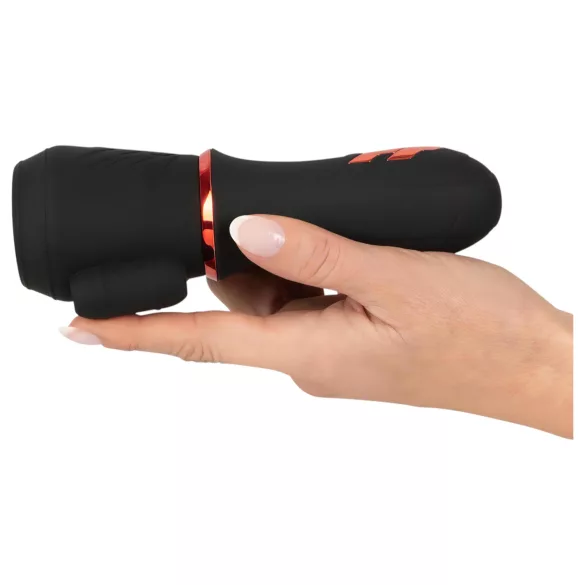 Rebel - vibrador peniano recarregável com 2 motores - preto