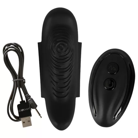 GoGasm Panty - vibrador clitóris com controle remoto recarregável - preto