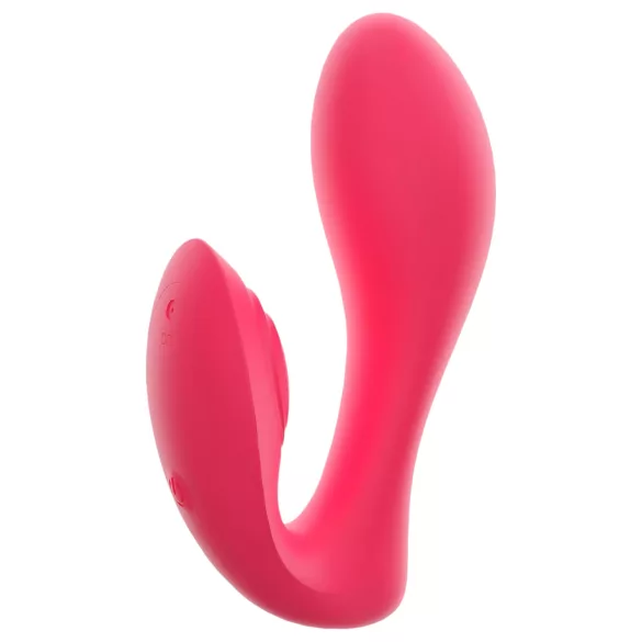 SMILE - vibrador de calcinha recarregável com controle remoto 2 em 1 - rosa