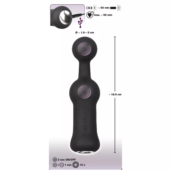Black Velvets - Vibrador de próstata (preto)