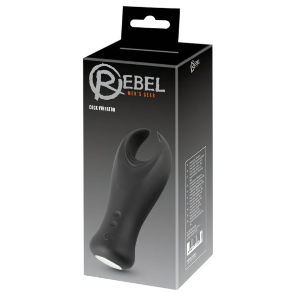 Rebel - masturbador peniano com vibração - silicone preto