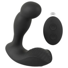   Rebel - vibrador próstata recarregável com controle remoto - silicone preto