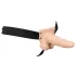 You2Toys - vibrador oco strap-on - com cinto regulável - cor natural