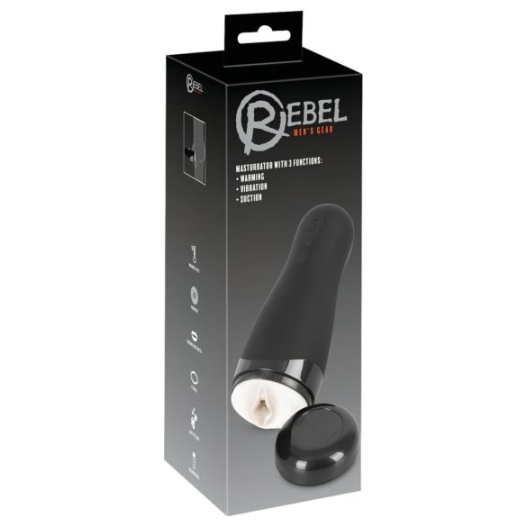 Rebel - masturbador masculino 3 funções aquecedor recarregável vagina artificial