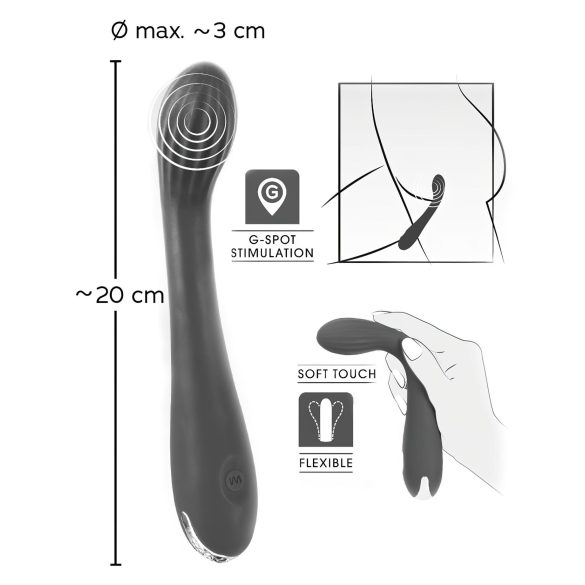 SMILE G-spot - vibrador ponto G recarregável texturizado silicone lilás