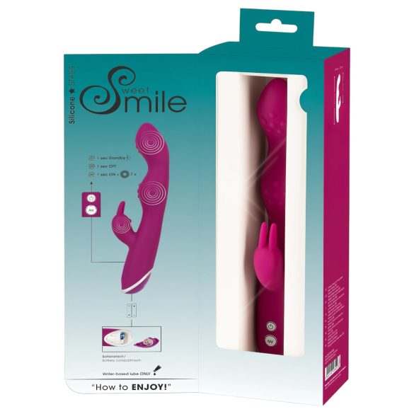 SMILE - vibrador ponto G e clitóris flexível - silicone roxo