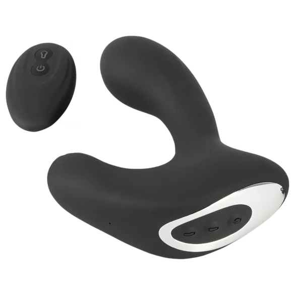 Rebel RC - vibrador anal inflável recarregável com controle remoto - preto