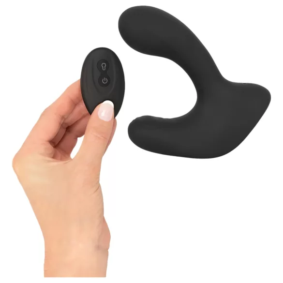 Rebel RC - vibrador anal inflável recarregável com controle remoto - preto