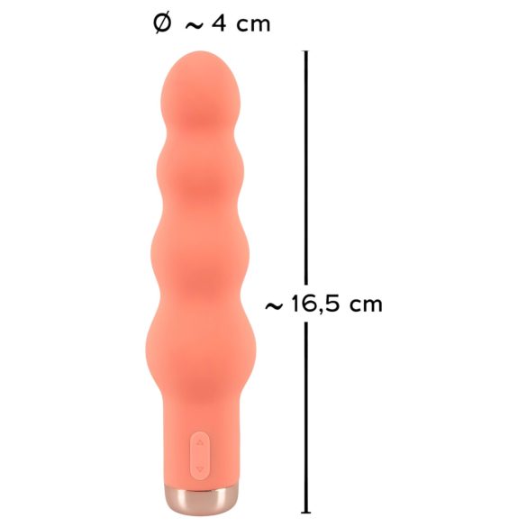 You2Toys - vibrador com contas - mini vibrador pérola - cor pêssego