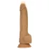 Naked Addiction - vibrador com movimento de vai e vem - silicone escuro 23cm
