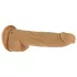 Naked Addiction - vibrador com movimento de vai e vem - silicone escuro 23cm