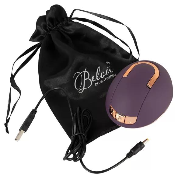 Belou - vibrador rotativo recarregável para vulva - silicone roxo