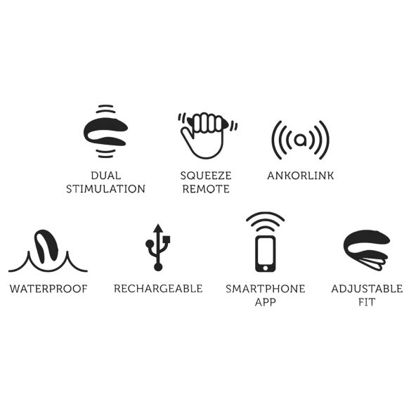 We-Vibe Chorus - vibrador casal recarregável controle app laranja