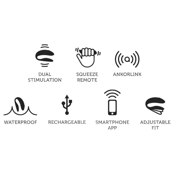 We-Vibe Chorus - vibrador para casais controlado por app (laranja)