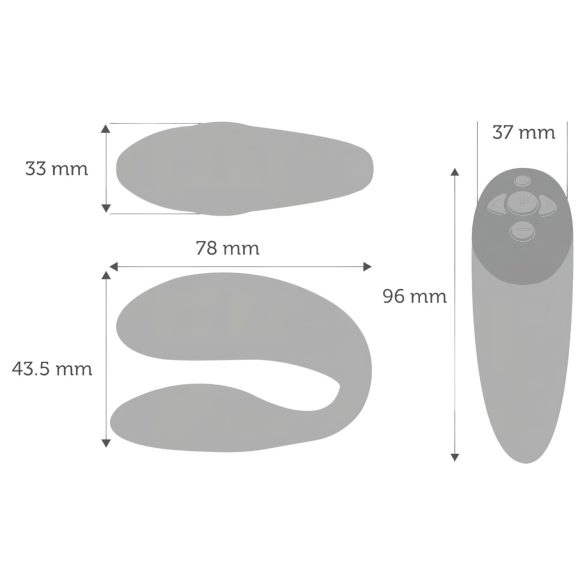 We-Vibe Chorus - vibrador casal recarregável controle app laranja