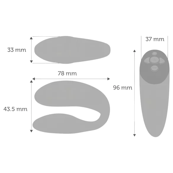 We-Vibe Chorus - vibrador para casais controlado por app (laranja)