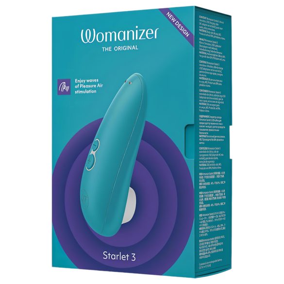Womanizer Starlet 3 - sugador de clitóris com ondas de ar - turquesa