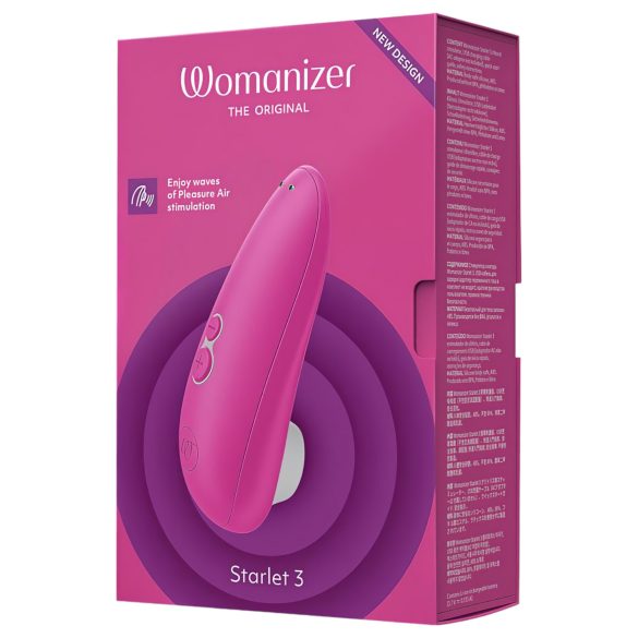 Womanizer Starlet 3 - sugador clitoriano - estimulação por ondas de ar - rosa