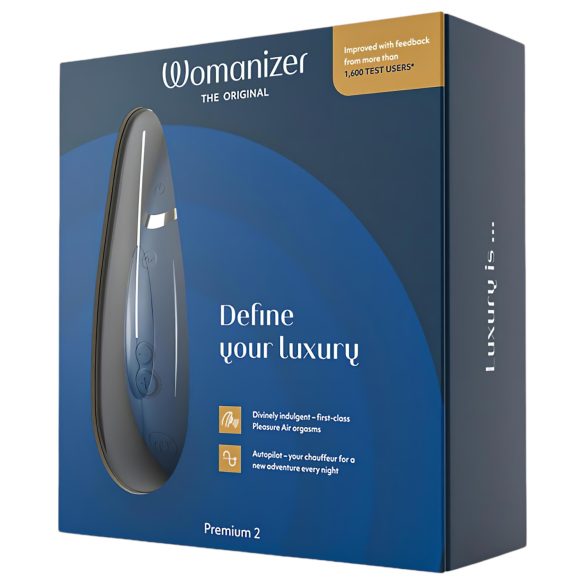 Womanizer Premium 2 - sugador clitoriano - estimulação a ar - azul