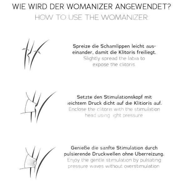 Womanizer - vibrador clitóris sucção - recarregável - branco