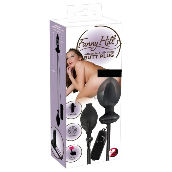 You2Toys - vibrador anal inflável - silicone preto