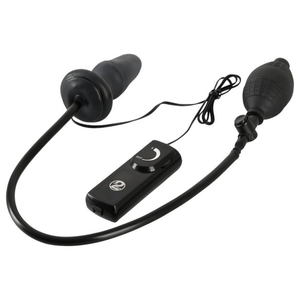 You2Toys - vibrador anal inflável - silicone preto