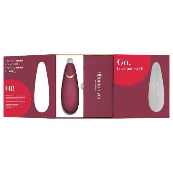 Womanizer Premium 2 - estimulador clitóris sucção - vermelho