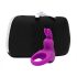 Happyrabbit - anel peniano vibratório com estojo - silicone roxo