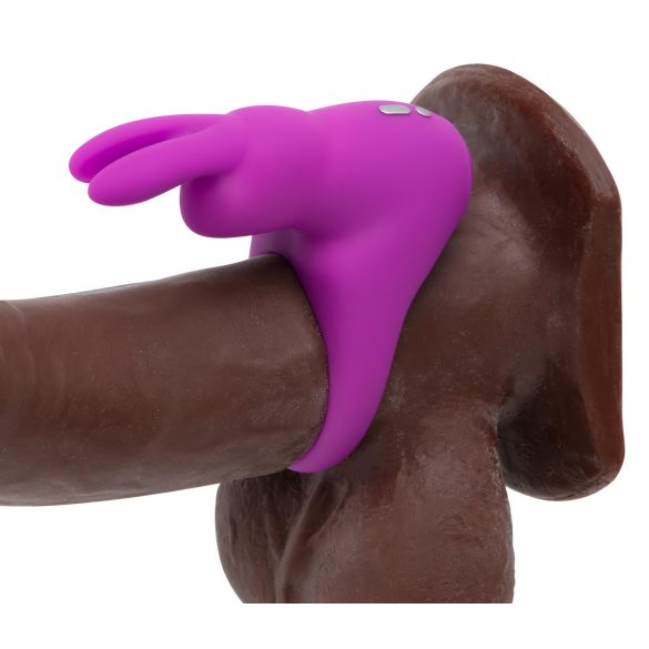 Happyrabbit - anel peniano vibratório com estojo - silicone roxo