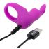 Happyrabbit - anel peniano vibratório com estojo - silicone roxo