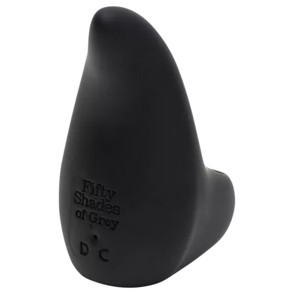 Fifty Shades of Grey - vibrador de dedo - estimulador clitóris - silicone preto