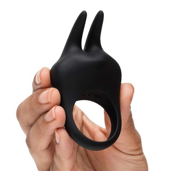 Fifty Shades of Grey - anel peniano vibratório para clitóris - silicone preto