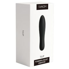   Svakom Tulip - mini vibrador recarregável tipo bullet - preto