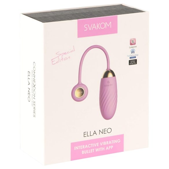 Svakom Ella Neo - vibrador ovo control app - silicone rosa