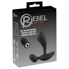 Rebel RC - 2em1 vibrador para próstata (preto)