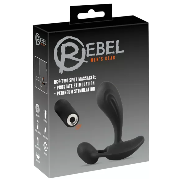Rebel RC - 2em1 vibrador para próstata (preto)
