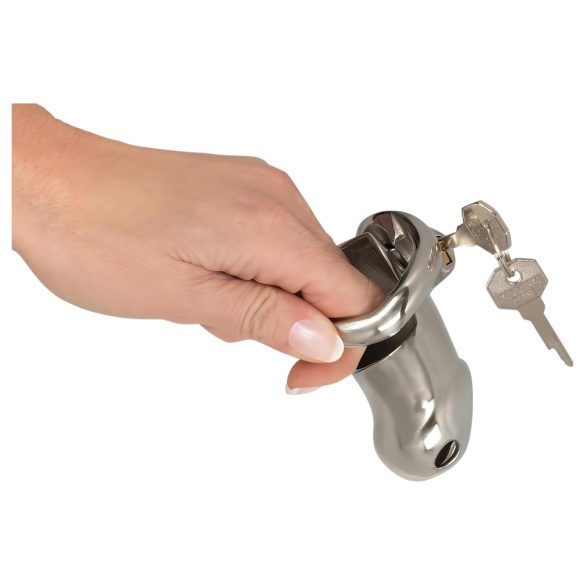 Fetish - gaiola peniana metálica - prata