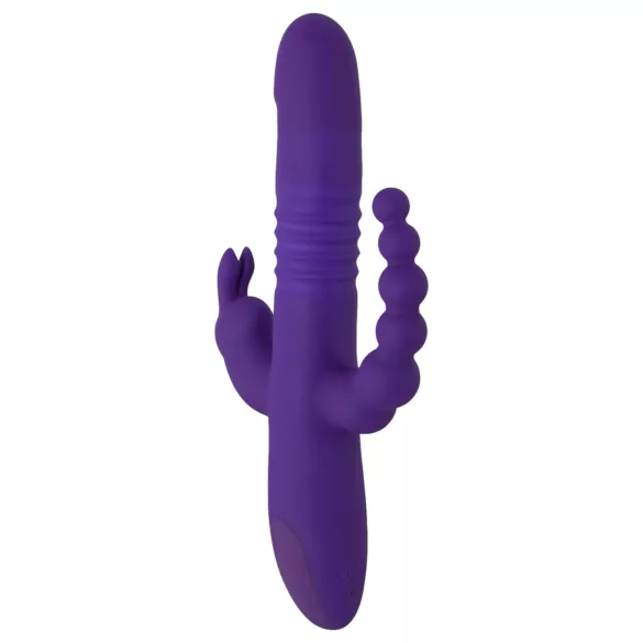 SMILE Triple - vibrador rotativo e pulsante triplo recarregável - silicone lilás