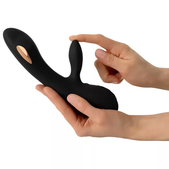XOUXOU - vibrador clitóris recarregável com braço eletroestimulador preto