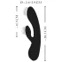 XOUXOU - vibrador clitóris recarregável com braço eletroestimulador preto