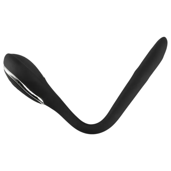 Plug Peniano Dilatador - dilatador vibratório recarregável (1 cm, preto)