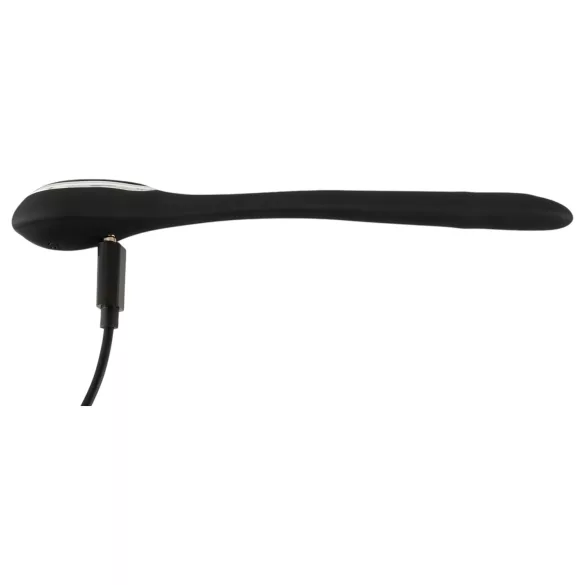 Plug Peniano Dilatador - dilatador vibratório recarregável (1 cm, preto)